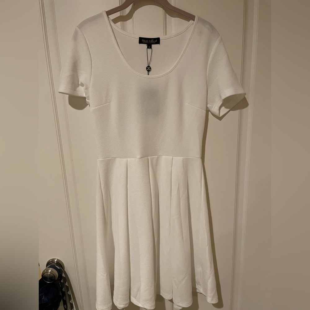 White mini dress